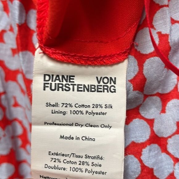 Diane von Fürstenberg Cotton Silk Sundress Small - Picture 4 of 5